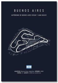 Uplift Picks F1 Track Wall Art Circuit Map Canvas Poster For Motorsport Racing Decor 40x60 Cm 05 unframed