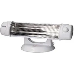 EDM Quartz-Heizung 07131 07131 Weiss 600-1200 W, Heizkörper, Weiss, Schwarz