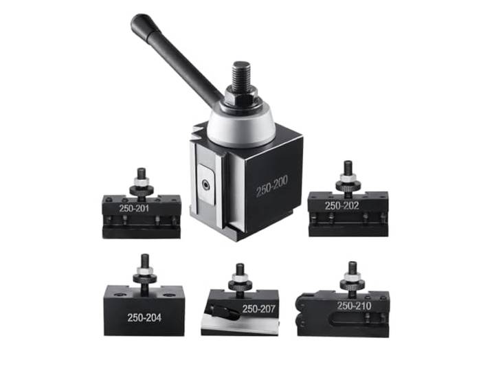 VEVOR Ensemble de poteaux d'outil à changement rapide\, 6 pcs\, porte-outil de tour\, poteau d'outil de type cale et accessoires\, pour mini-tour 254-381 mm et tour à métaux\, matériau en acier durable