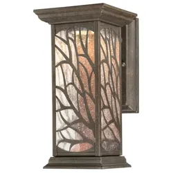Westinghouse Dimmbare LED Außenwandleuchte Willow Bronze mit Tropfenklarglas