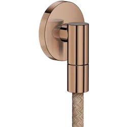hansgrohe AXOR Wall outlet Fine Wandanschluss rund, 36737300, Farbe: Polished Red Gold