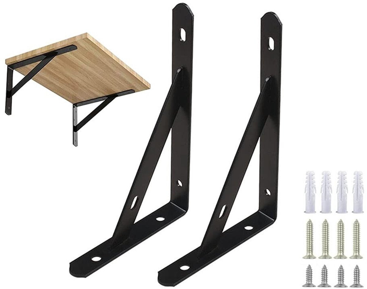 Solidchoice - Set van 2 stevige wandplank beugels