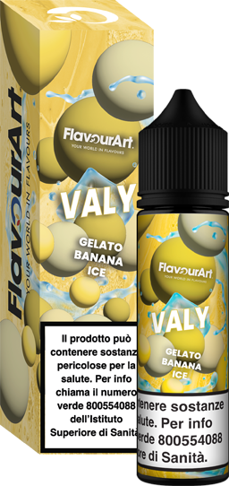 Flavourart Valy Liquido Shot 20ml Gelato Banana Ghiaccio