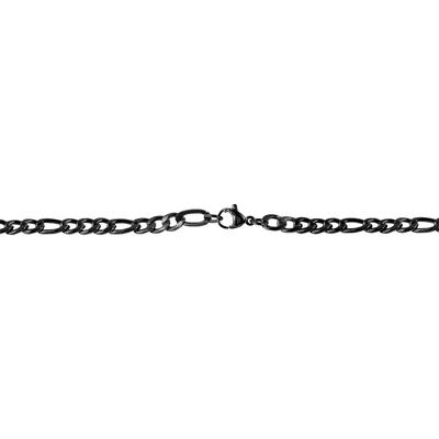 Kette ohne Anhänger ADELIA´S "Halskette mit Anhänger – Kreuz aus Edelstahl", schwarz, Halsketten, Damen, 60cm, Edelstahl, Eine schöne Geschenkidee für jeden Anlass