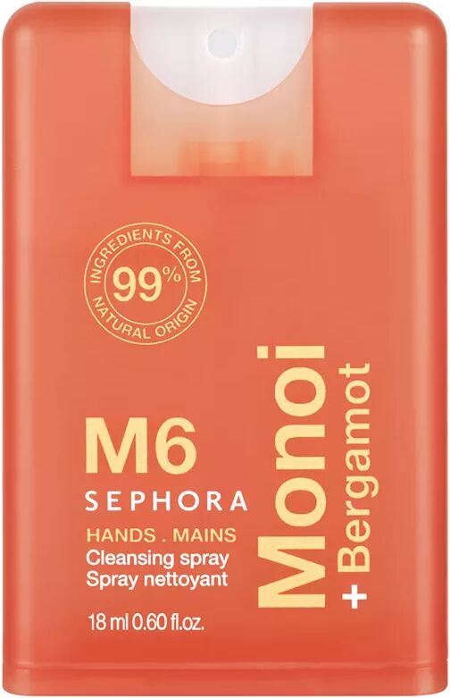 SEPHORA - Handreinigungsspray - Nicht klebende, schnell trocknende Formel, 18 ml, Monoi + Bergamot