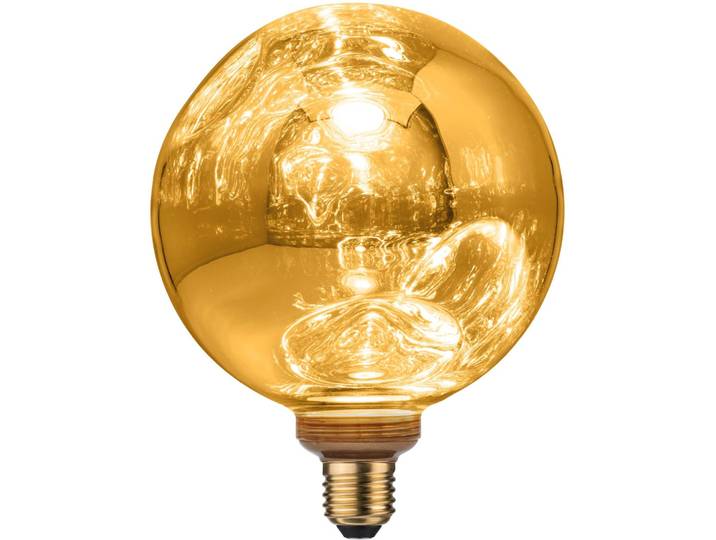 PAULMANN LED-Filament Vint G150 400lm 2700K gold 3step dim 4,7W 230V 3Dellen , Energieeffizienz: F, gold, Ø:15cm, Leuchtmittel, Dimmbar, LED-Filament