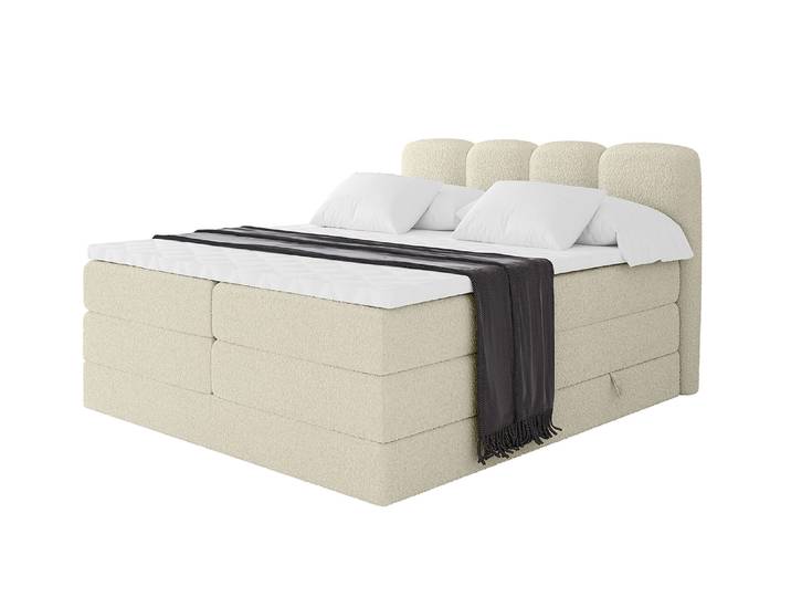 Boxspringbett NINA KING 160x200 cm Beige - Quelle 02