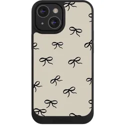 Nivocase Handyhülle für Apple iPhone 13 Mini Hülle NIVOpure Case Schwarz Muster Schleife Schleifen (Apple iPhone 13 mini), Smartphone Hülle, Schwarz
