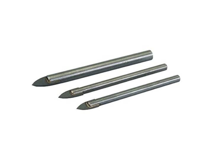 Silverline 217584 glas- en tegelboor, 3-delige set 5, 6 en 8 mm
