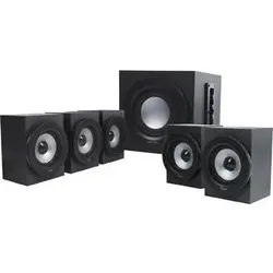 König 5.1 Lautsprecher-Set, PC Lautsprecher, Schwarz