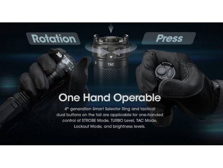 Nitecore SRT6i - Tactische zaklamp - 2100 lumen - Zwart