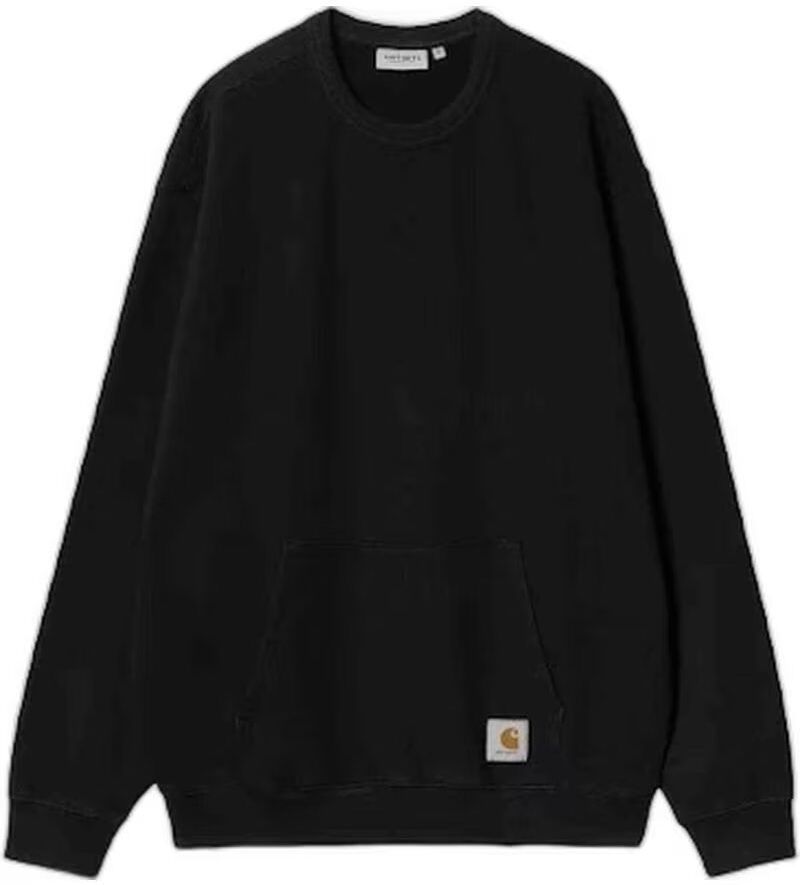 CARHARTT Sudadera Chase Con Cuello Redondo Y Logo Patch Negro Xl Hombre