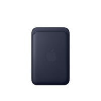 Feingewebe Wallet mit MagSafe, Handyhülle dunkelblau, iPhone