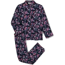 Tchibo - Web-Pyjama - Damen - Gr. 40 - dunkelblau