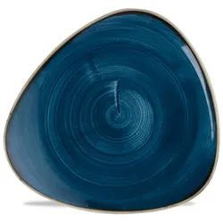 Churchill1795 Churchill Stonecast Teller Triangle 22,9 cm, Java Blue