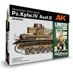 AK Interactive AK Models - 1/35 DEUTSCHES AFRIKA KORPS PZ.KPFW.IV AUSF.D D.A.K.