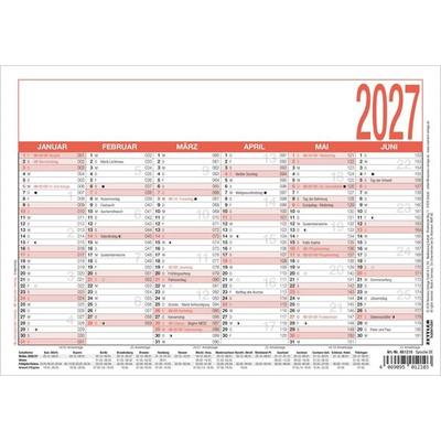 Arbeitstagekalender A5 2027