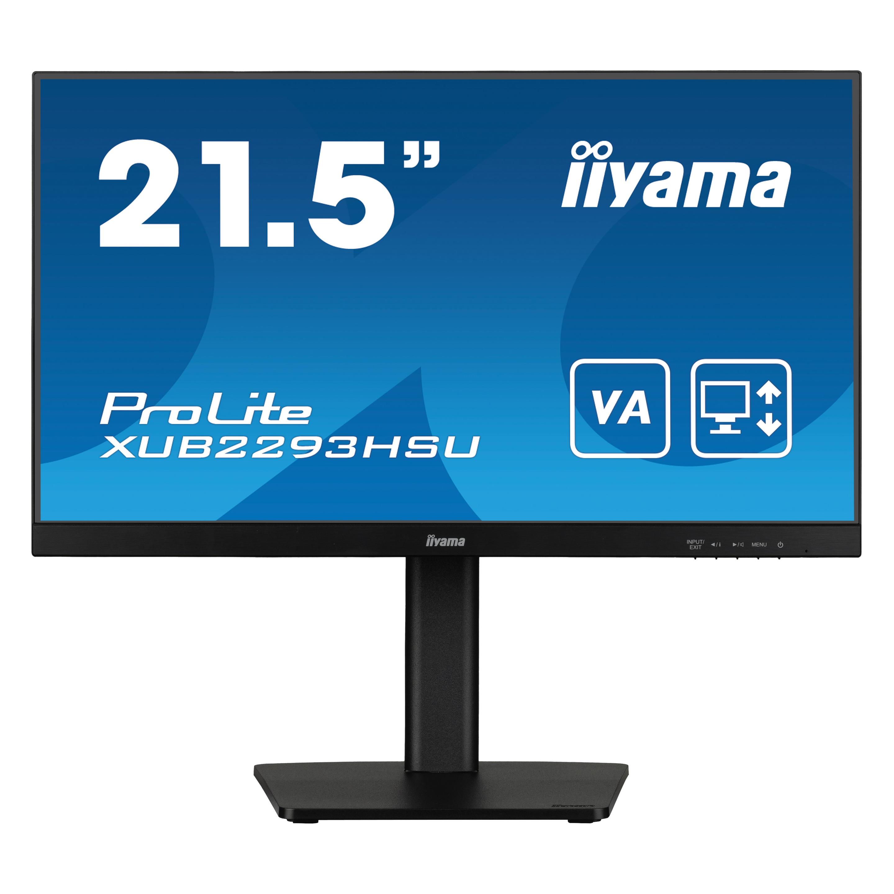 iiyama Monitor XUB2293HSU-B7 (1920 x 1080 Pixel, 21.50") (XUB2293HSU-B7)