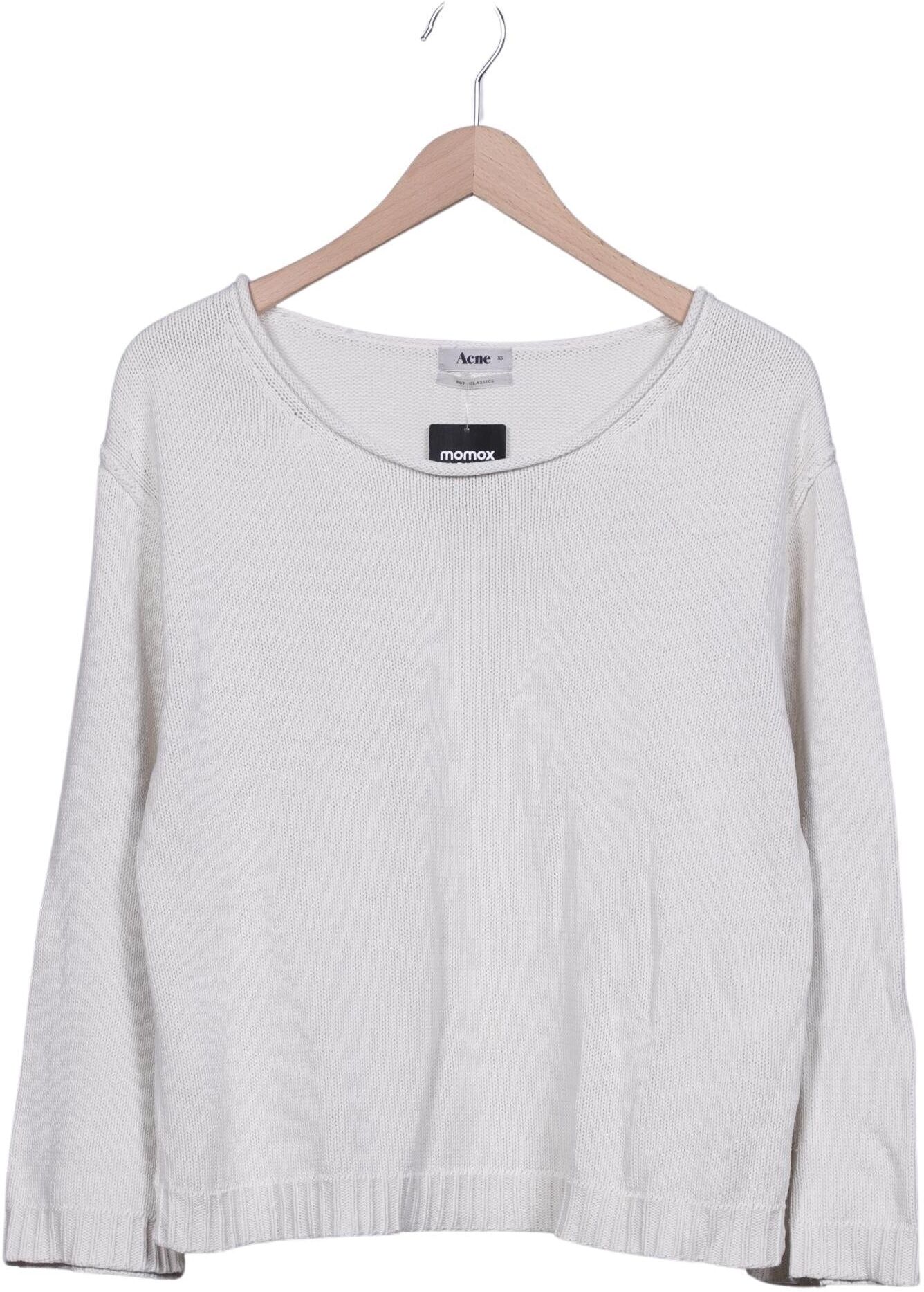 Acne Studios Damen Pullover, Cremeweiß, Gr. XS, Baumwolle - Second Hand