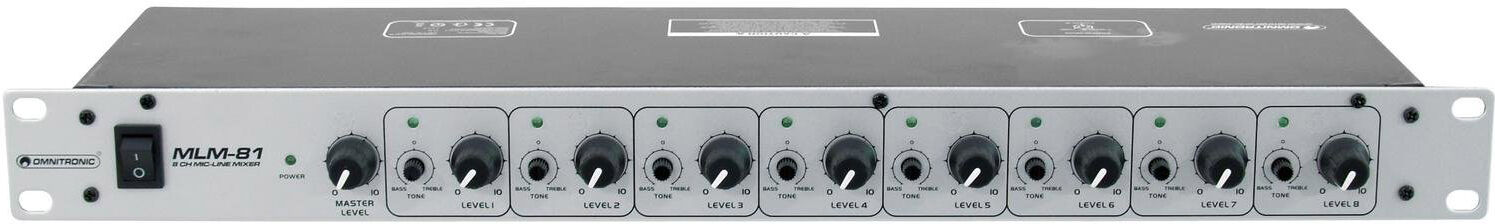Omnitronic Mlm-81 Mikrofon-Line-Mixer