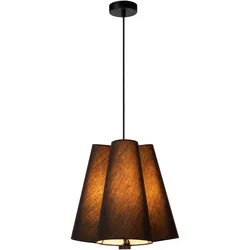 Lucide, Pendelleuchte, GREGORY - Pendelleuchten - Ø 34,3 cm - 1xE27 - Schwarz 30495/03/30 (E27)