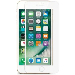 KMP Protective Glass (1 Stk., Apple iPhone 7), Smartphone Schutzfolie, Transparent, Weiss