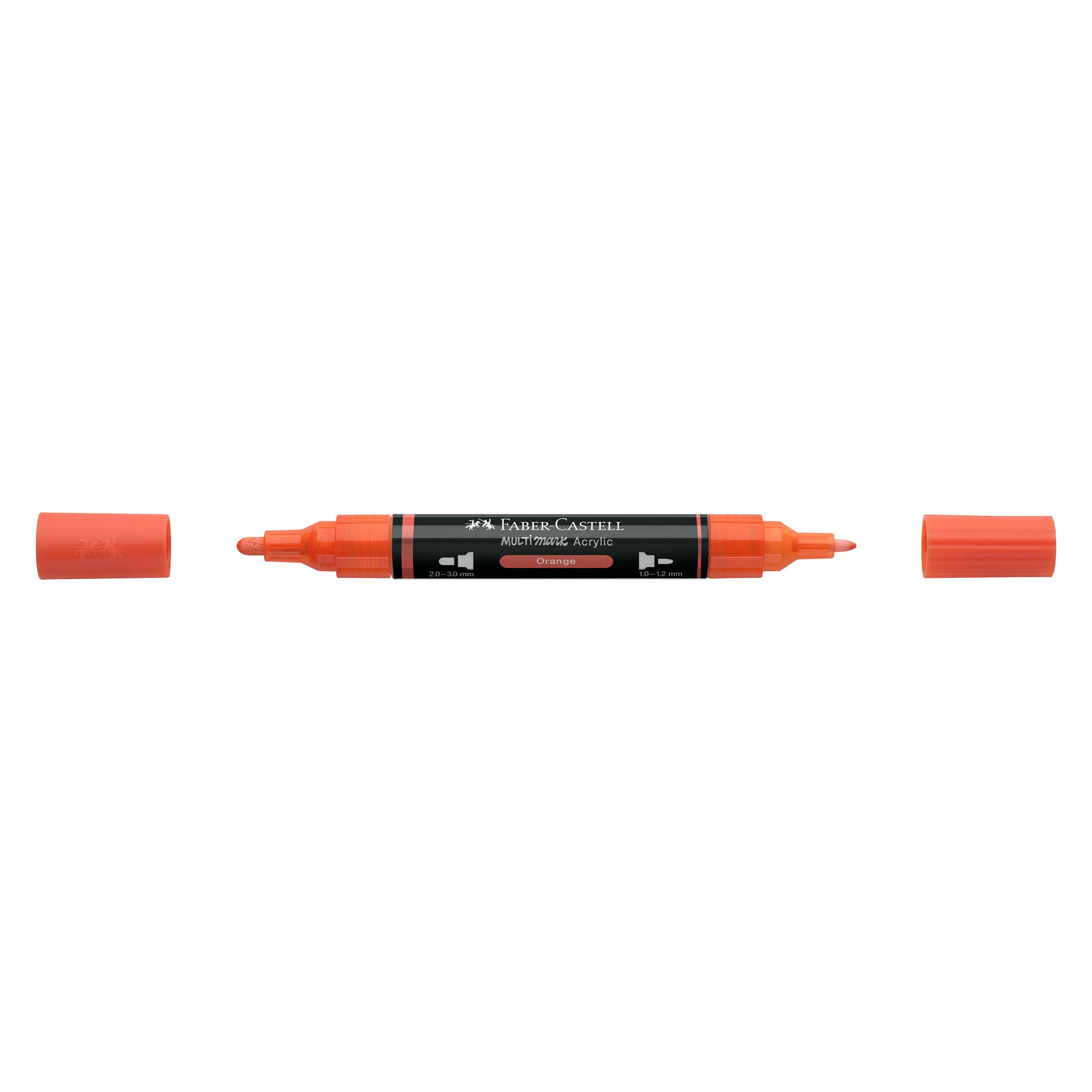 Faber-Castell Multimark Acrylic Marker. orange (1x) (185915)