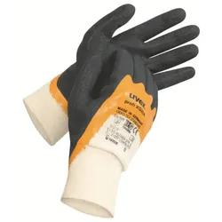 uvex profi ergo XG 20A Montagehandschuh  weiß/gelb/schwarz 6 - 6055806 - weiß/gelb/schwarz