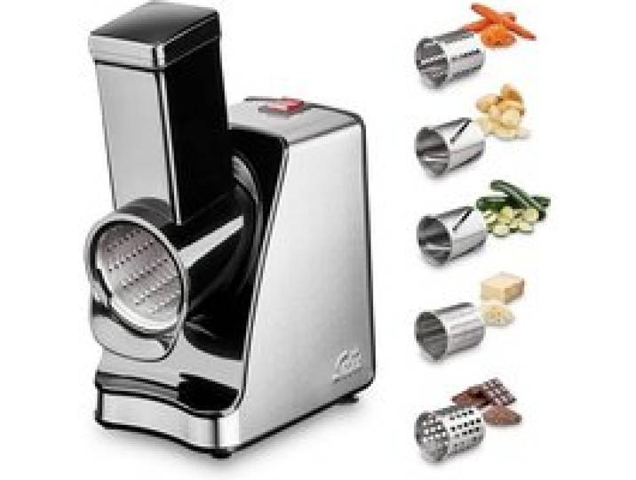 Coupe Legumes Multifonctions - Râpe électrique pour couper râper racler et broyer - Acier inoxydable - Slice & More 8401 Solis