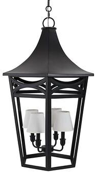 Lexington 4-Light Lantern Pendant with Shades - Ballard Designs