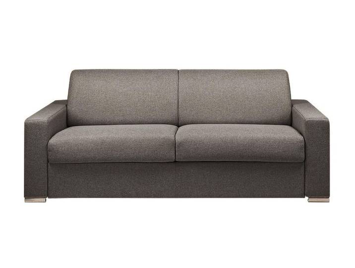 Canapé convertible polyester 4 places gris anthracite}