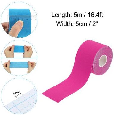 The Handy Homestead Premium Non Slip Athletic Grip Tape For Yoga & Gymnastics rose Red
