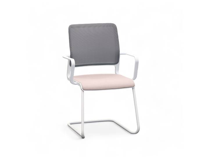 Cantilever Sitag SitagXilium Pink with fixed armrests, Free swinging, New - Perfect for visitors and guests