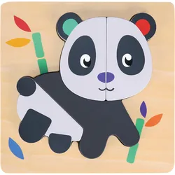 Spielba Puzzle-Set mit Panda, Elefant, Giraffe