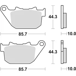 TRW Bremsbelag MCB 754