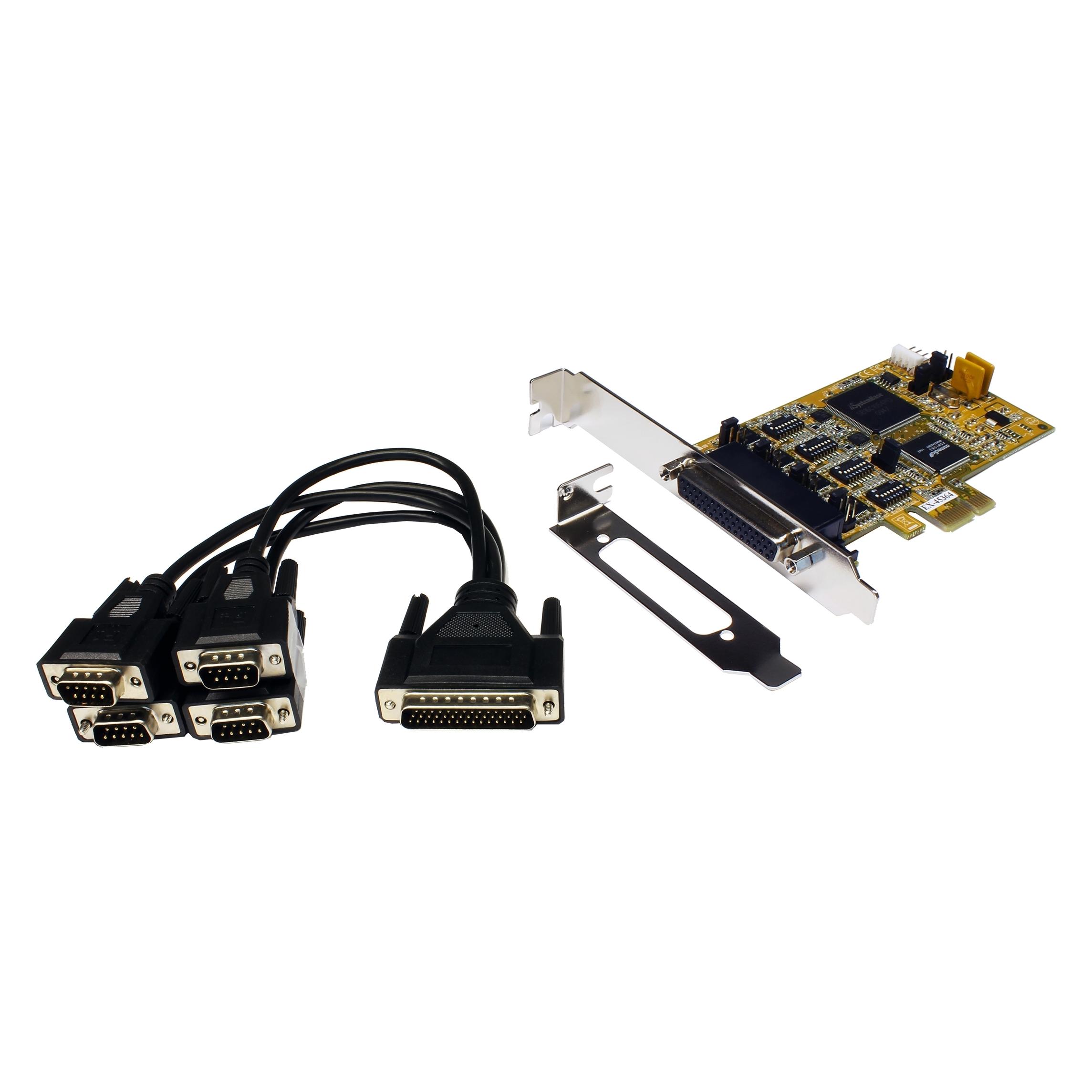 Exsys GmbH PCIe 4S Seriell RS-232/422/485, LP, SystemBase (EX-45364)