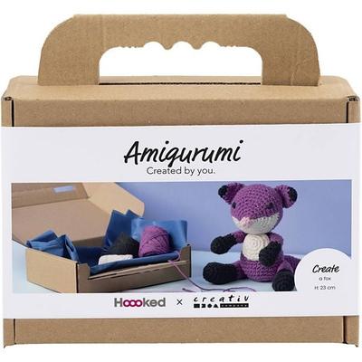 Creativ Company Kreativ Set Amigurumi, Fuchs, Schwarz, Pflaumenblau