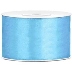 25x Satinband, hellblau, 38mm/25m