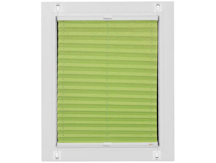 Plissee SUNLINES Start-up Style Crush , grün (apfelgrün), B:81cm H:105cm, Obermaterial: 100% Polyester, Plissees, Plissee, geklebt mit Gelenkklebeplatte