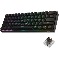 Redragon Klawiatura K530 Draconic Pro Brown Box (RED-K530RGB-PRO) (US, Kabelgebunden, Kabellos), Tastatur, Weiss, Schwarz