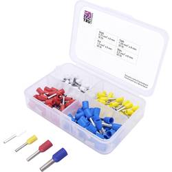 TRU COMPONENTS T1903C020 Aderendhülsen-Sortiment 0.75 mm², 1 mm², 1.5 mm², 2.5 mm² Teilisoliert 120 St.