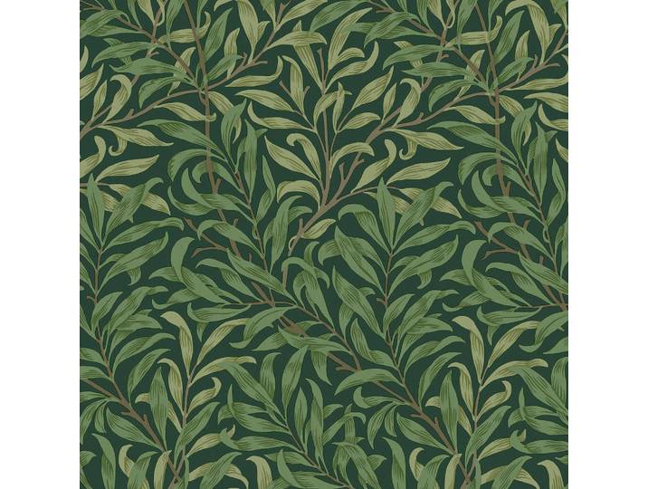 William Morris at Home Vliestapete Weidenzweig 1000x52cm, Grün, Papier, Kunststoff, Baum/Pflanze/Natur, Rechteckig, 52x1000 cm, Tapeten & Wandverkleidungen, Vliestapeten