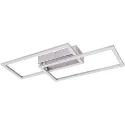 LED Deckenlampe Wohnzimmerleuchte Deckenleuchte Esszimmerleuchte, Metall, rechteckig, 2280lm 40W 3000K, 52 x 24,2 x 6,2 cm