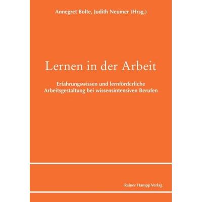 Lernen in der Arbeit, Taschenbuch von , Edition Rainer Hampp, 978-3-95710-284-3