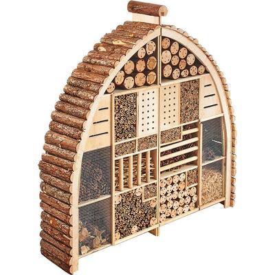 Tierhaus LOCKER "Luxury XXL", beige (natur), B:101cm H:109cm T:23cm, Massivholz, Tierhäuser, Insektenhotel
