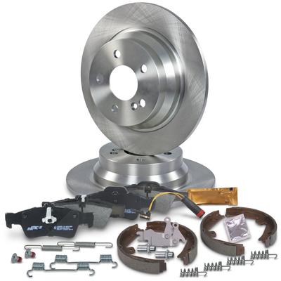 Atec Bremscheiben + Beläge + Bremsbacken + Zubehör Hinten [Hersteller-Nr. 40830998] für Mercedes-Benz