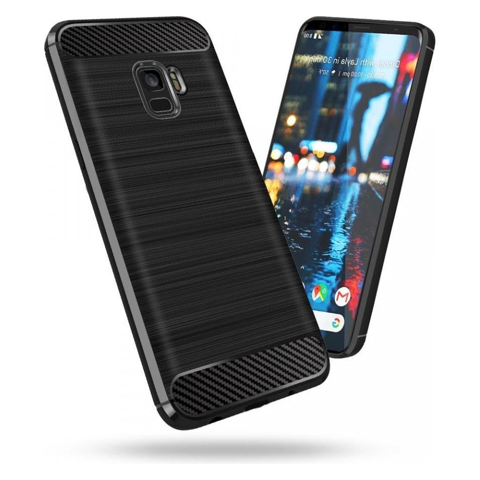 Screenguard Samsung Galaxy A6 2018 Hülle Carbon Brushed Soft TPU (Samsung Galaxy A6 (2018)) (00023605)