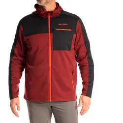 Klim Glacier Hoodie, Funktionsjacke - Dunkelrot/Schwarz - L
