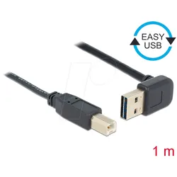 DELOCK 85558 - Kabel EASY USB 2.0 gewinkelt > B Stecker