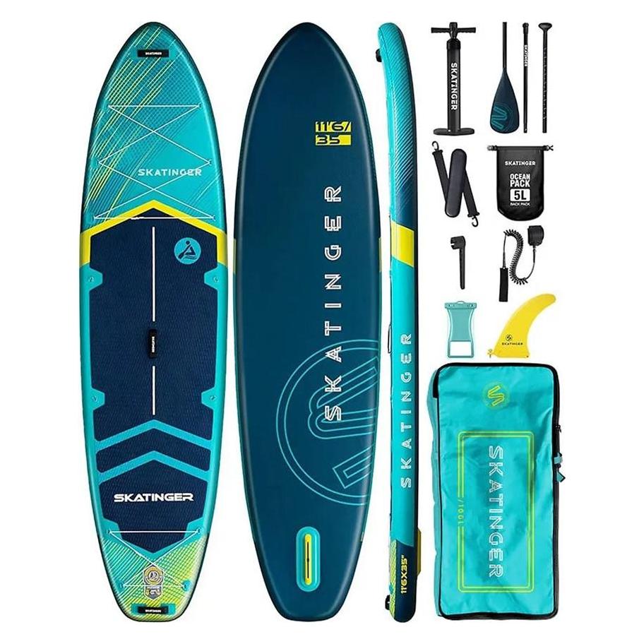 Skatinger Deska SUP Prana light bule 350x89x15 Yoga (Prana light bule)